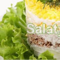 Canned saury salad with egg and rice